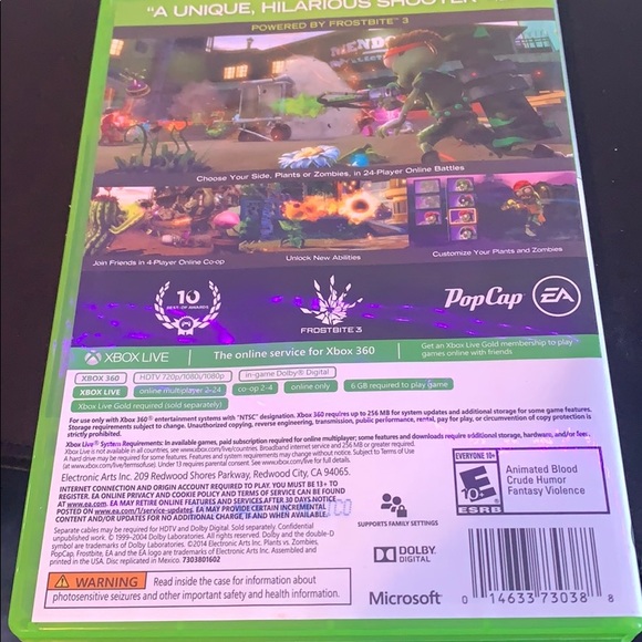 Plants vs. Zombies Xbox 360 - Picture 2 of 3